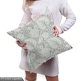 thumbnail image 4 of Grey Sofa Upholstery Fabric by the Yard, Big Leaves on Old Fashion Floral Background Feminine Dramatic Style Retro Graphic Print, Decorative Fabric for DIY & Home Accents, 5 Yards, Grey by Ambesonne, 4 of 4