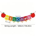 thumbnail image 3 of 16.4 Ft Welcome Banner,Colorful Pre-strung Cardstock Hanging Decor for Teacher Office Home Semester Begin Party, 3 of 7