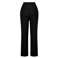 thumbnail image 5 of VBVC No Boundaries Women's Slimming Drawstring Lightweight Pants,Womens Straight Leg Elastic Waist Trouses,Breathable Sweat Pants With Pockets For Ladies,Black,SizeS, 5 of 6