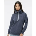 thumbnail image 5 of J. America Women’s Mélange Fleece Cowl Neck Sweatshirt, 5 of 5
