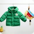 thumbnail image 5 of Vedolay Baby Winter Coat Kids Hooded Grils Toddler Jacket 2023 Thick Girls Coat Green,90, 5 of 5