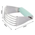 thumbnail image 2 of Dough Blender Stainless Steel Pastry Cutter, Pastry Cutter Dough Mixer With 4 Blades Pastry Cutter Dough Masher, 2 of 5
