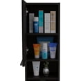 thumbnail image 6 of TUHOME Mila Medicine Cabinet, One-Door Cabinet,Two Internal Shelves, Two External Shelves,Black, For Bathroom, 6 of 6