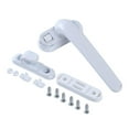 thumbnail image 3 of Abbracc Universal Casement Locking Handle Replacement Aluminum Window Hardware Furniture White Right, 3 of 7