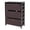 Brown, variant on Contemporary Home Living 4 Piece Storage Shelf with Baskets- 42" - Chocolate Brown