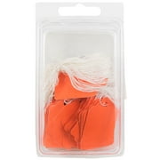 JAM Paper Mini Orange Paper Gift Tags, with String 1.75" x 1.09" x 2" (50 Count)