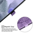 thumbnail image 3 of for Samsung Galaxy Tab A7 Lite 8.7 Inch 2021 Model (SM-T220/T225/T227) Case, Embossed Cat & Tree PU Leather Retro Shockproof Magnetic Clasp Wallet Card Slots Folio Kickstand Cover, Purple, 3 of 6