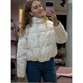 thumbnail image 1 of Chaqueta de algodón con estampado de Flores rotas para mujer, abrigo corto de manga larga con bolsillo y cremallera, ropa de viaje, 1 of 5