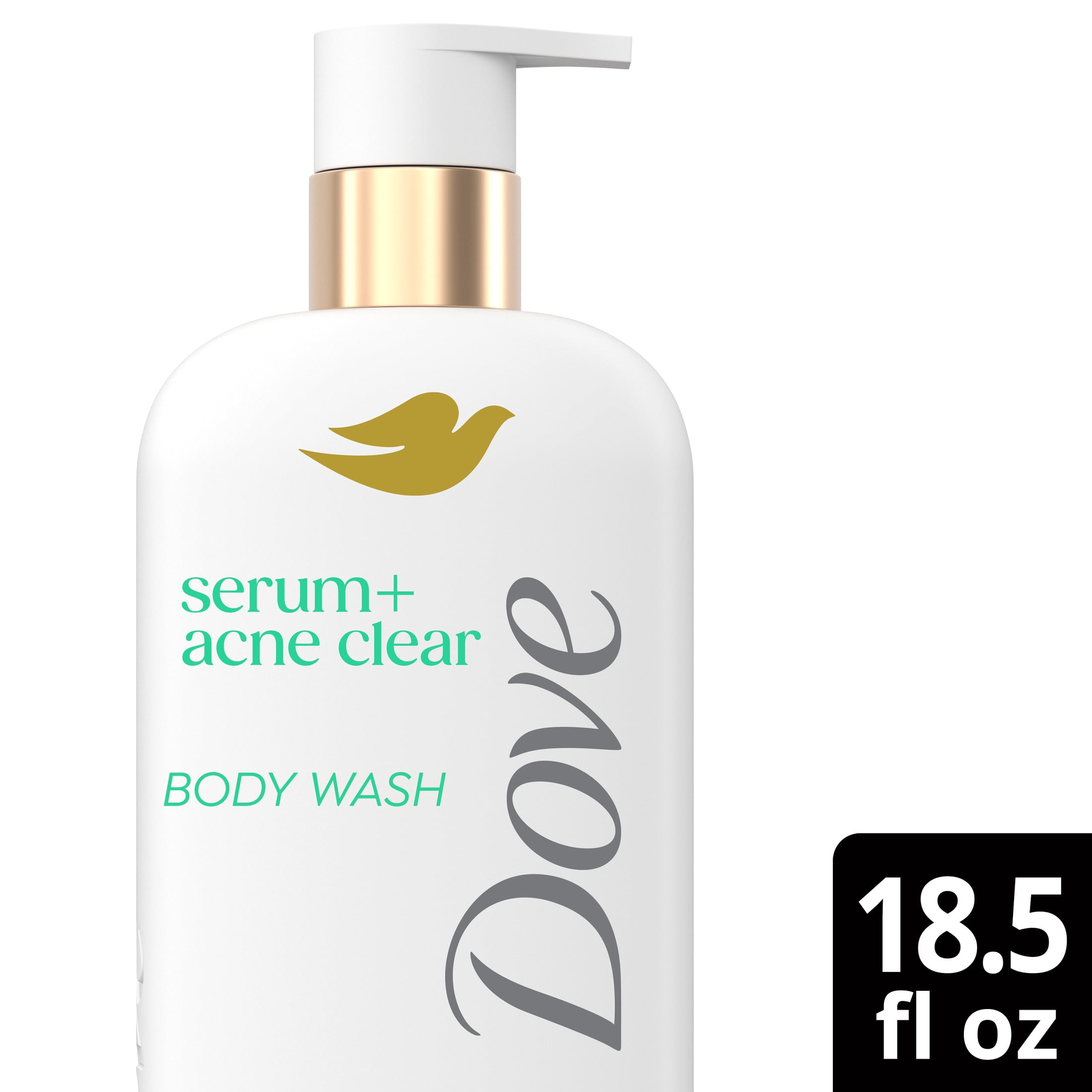 Dove Acne Clear Body Wash with 1% Salicylic Acid, 18.5 fl oz