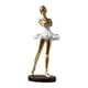 thumbnail image 5 of Estatua de bailarina, figura de resina para niña, estilo europeo, decoración de escritorio para el hogar, arte Estilo A Aureate, 5 of 9
