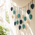 thumbnail image 5 of Handwoven Boho Leaf Wall Hanging with Wooden Beads and Layered Tassels, Cotton Macrame Tapestry for Bedroom Living Room Hotel Rustic European Decor, 5 of 7