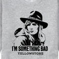 thumbnail image 3 of Yellowstone - I'm Something Bad - Men's Crew Neck Fleece Pullover, 3 of 6