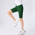 thumbnail image 6 of OGLCCG Girls V Cross Waist Athletic Shorts Kids Soft Bike Yoga Dance Running Gymnastics Shorts Gym Workout Short Leggings 4-14 Years, 6 of 8