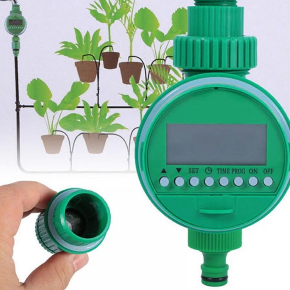 LCD Waterproof Digital Electronic Water Timer Garden Irrigation Controller Blue 