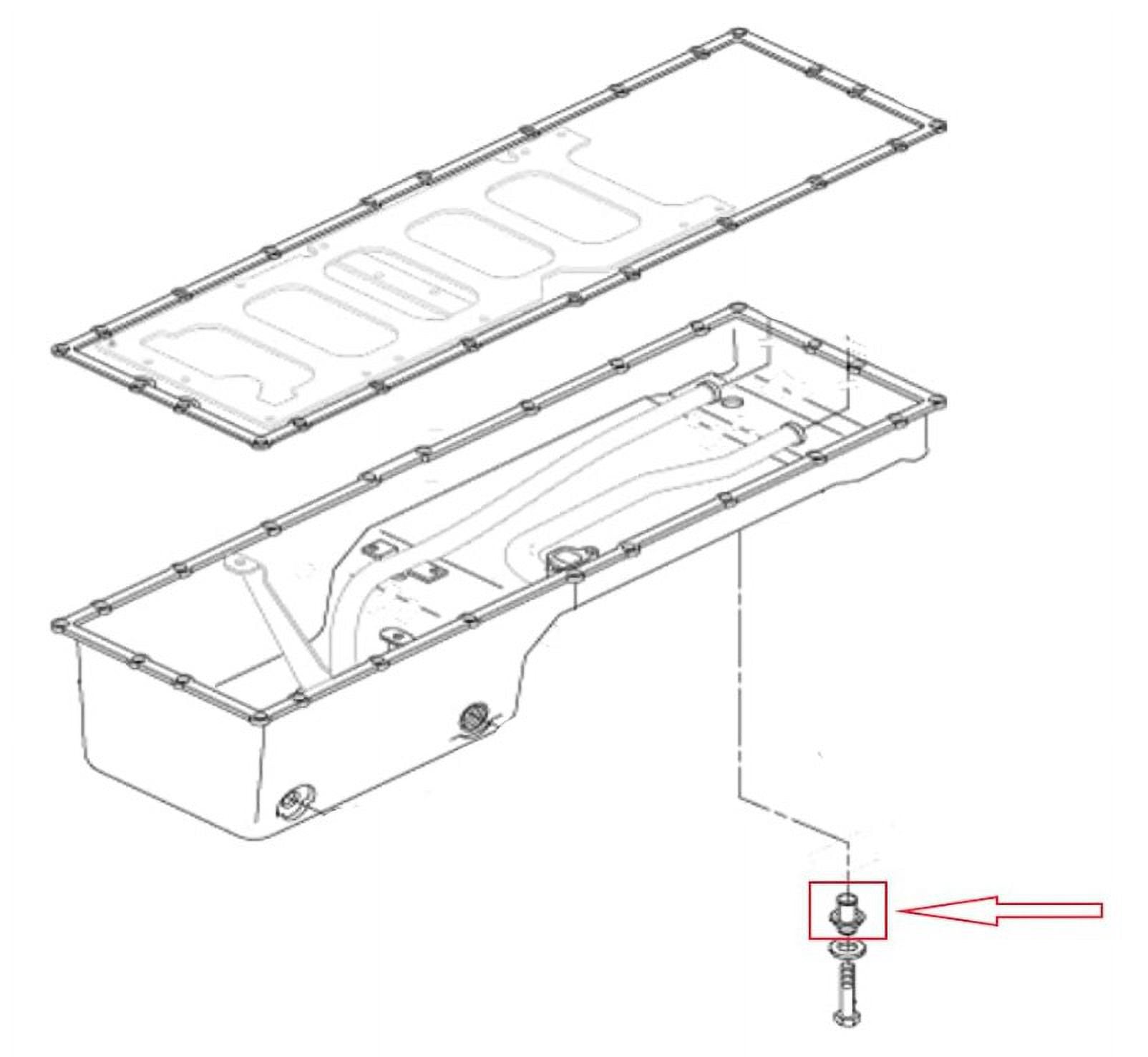 2401614 | Caterpillar C15 オイルパンアイソレータースリーブ (STD) (12パック) 2401614 並行輸入品 2401614 | (12) Pc Caterpillar C15 Oil Pan Isolator Sleeves