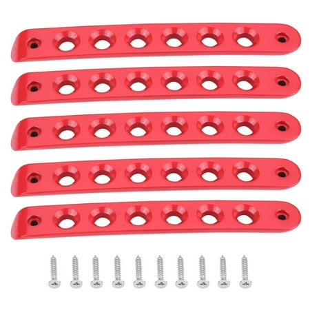 Trim Aluminum Cover WALFRONT 5pcs Aluminum Door Grab Handle Tailgate Bar Trim Insert Cover for Jeep Wrangler JK Unlimited,Door Handle Cover, Grab Handle Cover ()