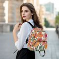 thumbnail image 6 of FORMRS Mini Backpack Purse for Women Travel Daypack Casual Shoulder Bag, Hand Drawn Floral, 6 of 7