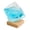 Blue, variant on Storm Glass Weather Predictor 3D Cube Glass Barometer with Base for Home Decor Desk