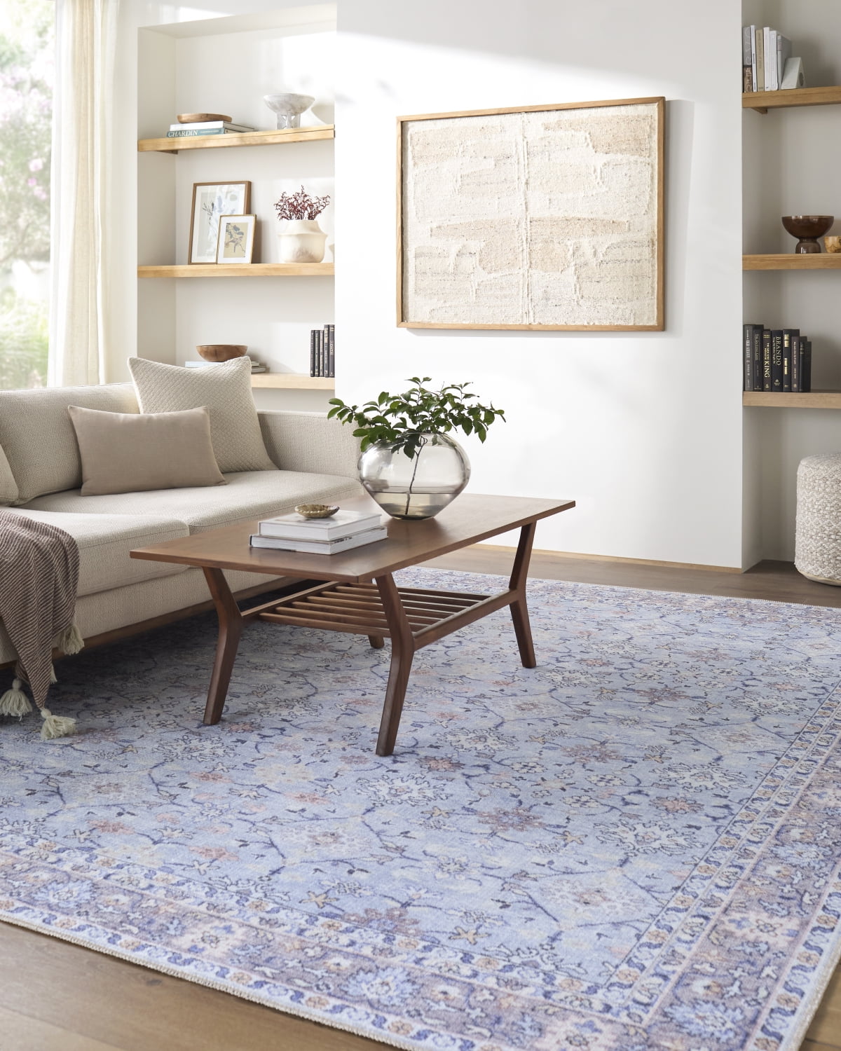 My Texas House Back to Campus Nova 7'10" x 10' Washable Area Rug