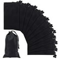 thumbnail image 2 of 12 Pcs Polyester Drawstring Bags Black Nylon Bags Drawstring Storage Bags with Toggle Gift Bags, 2 of 9