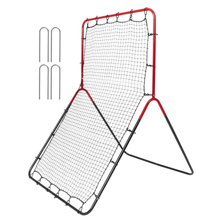 KFFKFF Rebound Net for Baseball & Softball 3 x 4.5 ft Multi-Angle PitchBack Trainer Ideal for Fielding and Throwing Drills
