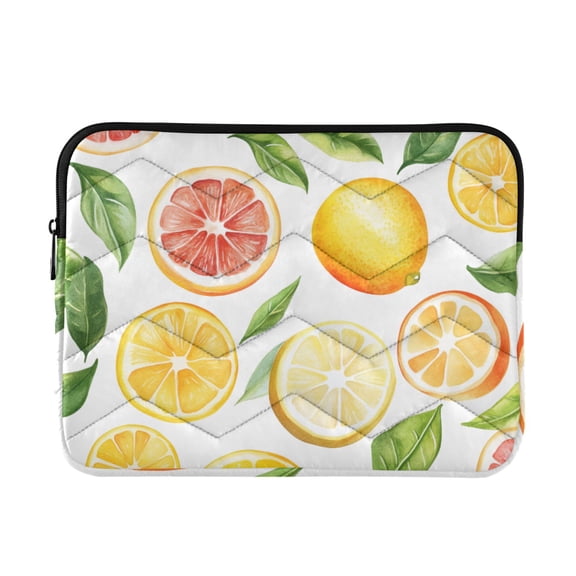 FORMRS 13"-13.3" Laptop Sleeve Protective Case Soft Carrying Quilted Computer Bag Cover, Candy Lemon