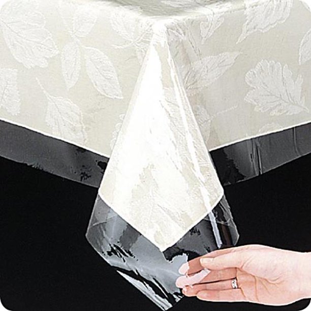 Simple Elegance Multi Size Super Clear Vinyl Tablecloth Protector