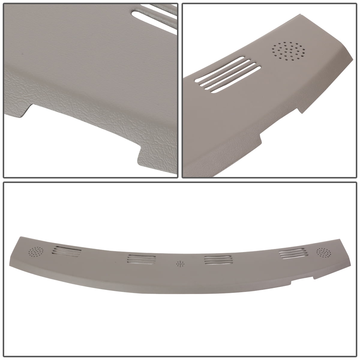DNA Motoring For 02-05 Dodge Ram 1500 2500 3500 Defrost Dash Vent Grille Cover Overlay Beige