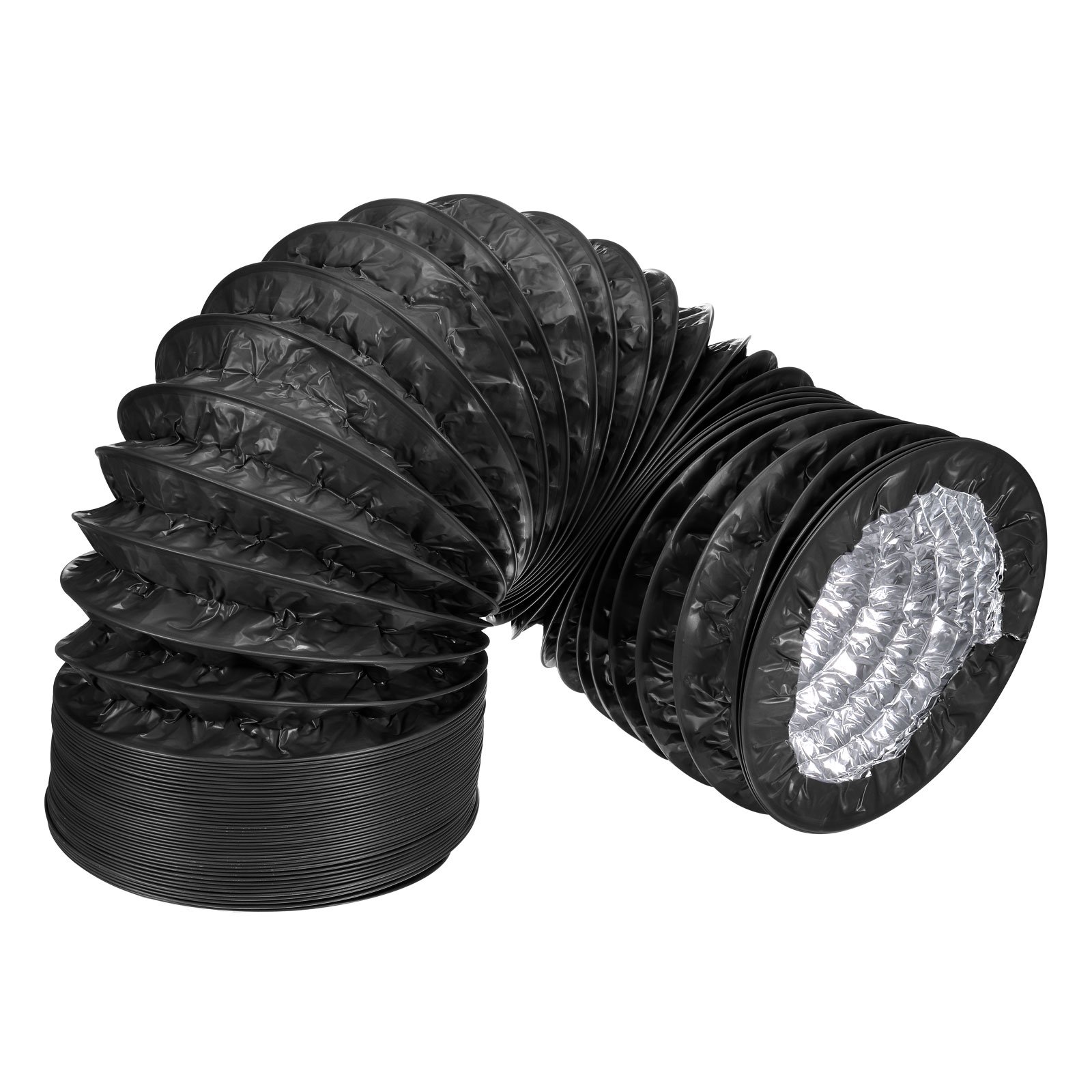 Uxcell 8Inch 16.4Ft Flexible Aluminum Ducting, Dryer Vent Hose Air Ducting  Black | Walmart Canada
