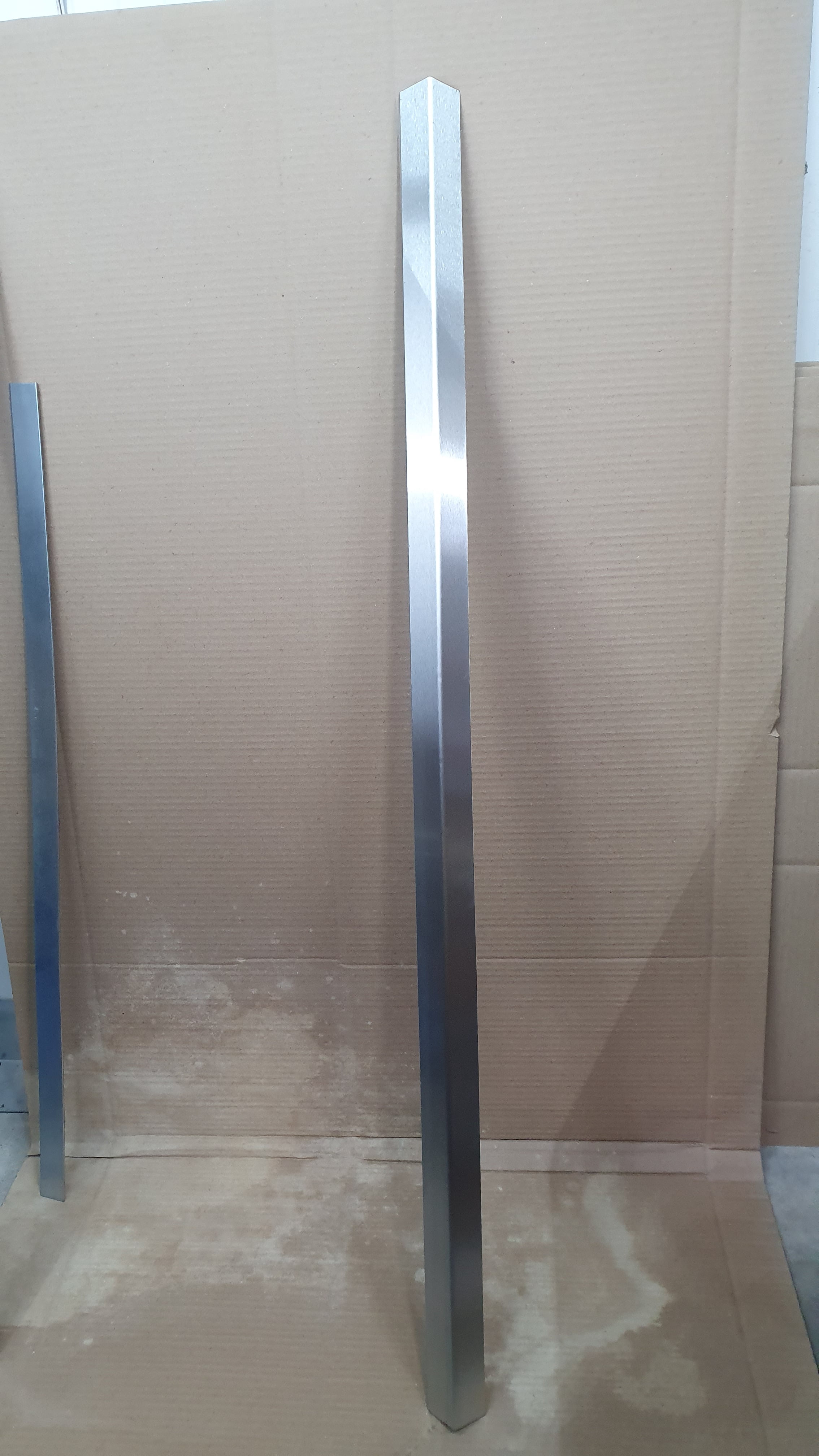 (4) Stainless Steel Corner Guard Trim Tile Edge Angle Kitchen 3.5x3.5x48" 16ga 304 0600109.4
