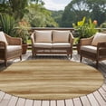 thumbnail image 4 of Round Rugs 5Ft, Light Brown Wood Grain Round Area Rug Washable Indoor Throw Carpet, Western Farmhouse Barn Door Soft Non Slip Circle Rug for Cabinet Bathroom Home Decor Aesthetic, 4 of 8