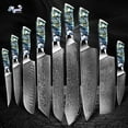 thumbnail image 4 of Kitchen Knife Set VG10 Damascus Steel Japanese Chef Knives Santoku Knife 67 Layers Carving Paring Utility Fruit Vegetable Slicing Knives Abalone Shell Full Tang Handle, 4 of 8