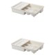 thumbnail image 2 of Organizador de cajones deslizantes Methold 2Conjunto Blanco, 2 of 6