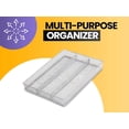 thumbnail image 5 of YBM Home Wire Mesh Silver Drawer Organizer for Silverware and Gadgets, 5 of 7