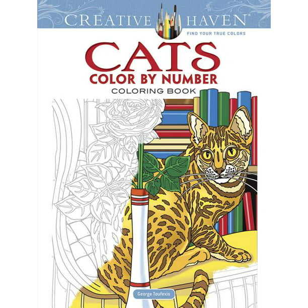 Creative Haven Coloring Books: Creative Haven Cats Color ...