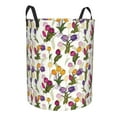 thumbnail image 2 of Daiia Tulips Flowers Round Laundry Basket with Handles Thickened Waterproof Circular hamper,Dirty Clothes Storage Basket for Bedroom,Bathroom,College Dorm-Small, 2 of 8