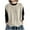 Beige, variant on Women's Sweater Vest Crew Neck Pullover Tank Tops Light Weight Sleeveless Casual Loose Knitted Vest Navy, Free Size