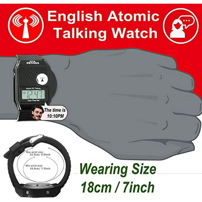 Five Senses English Atomic Talking Watch Easy to use for Seniors
