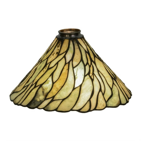 Meyda 152599 12 in. Willow Jadestone Shade, Sfj 59J - Arts & Crafts