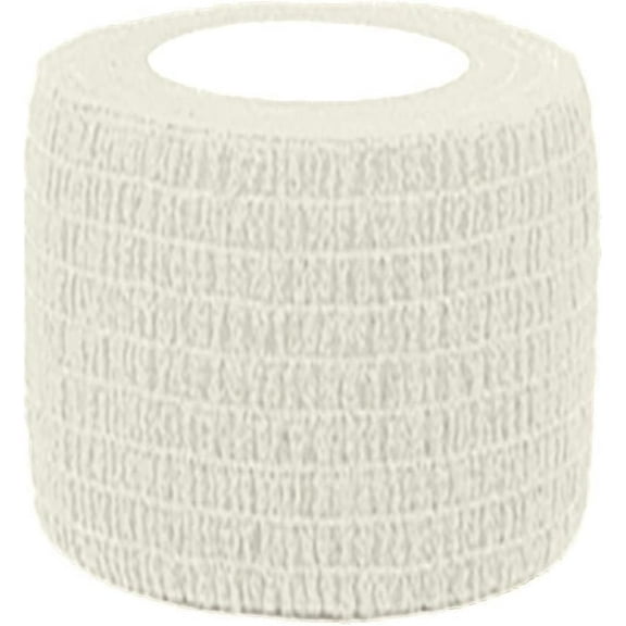 Self Adherent Cohesives Wrap Bandages 2 Inches 4.5M First Aid Tape Elastic Self Adhesive Tape Athletic Sports Wrap Tape Bandage Wrap for Sports Wrist Ankle Safety Belt for Kids (White, One Size)