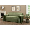 thumbnail image 3 of Innovative Textile Solutions 1-Piece Mason Throw Sofa Slipcover, Green, 3 of 5