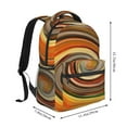 thumbnail image 2 of Gaeub Colorful Swirl Ergonomic Lightweight Laptop Backpack - Multiple Pockets for School, Work, Travel, Outdoor Activities -One Size, 2 of 5