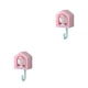 thumbnail image 2 of Naiovety Colgador de pared para jaula de pájaros, gancho de almacenamiento decorativo, perforador de plástico antideslizante, organizador Rosado 2Conjunto, 2 of 6