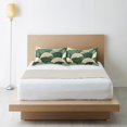 thumbnail image 6 of Yayeee Pillowcase Standard Size Set of 2 Satin Wrinkle Resistant Pillow Case, Green Abstract Shapes, 6 of 7