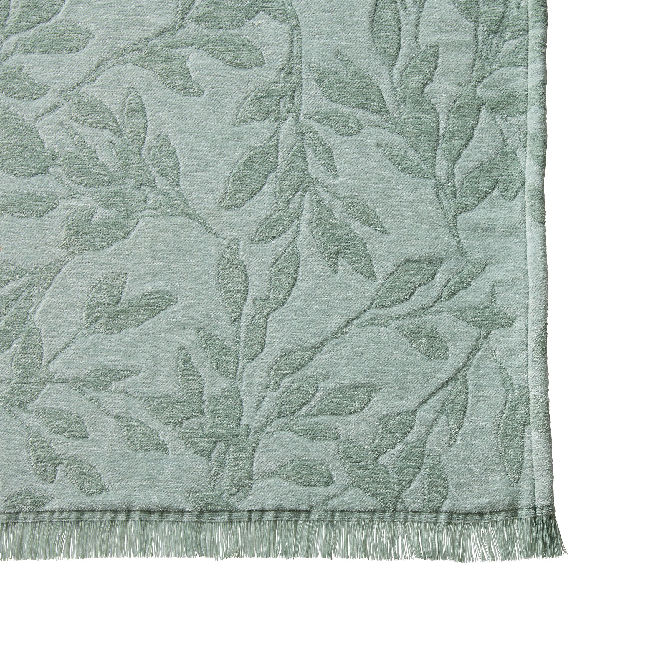 Better Homes & Gardens Woven Chenille Botanical Throw Blanket, Green River, 50x72 Inches