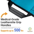 thumbnail image 6 of NurtureCare 3-Layer Comfort Positioning Bed Pad with Handles, Nylon, Waterproof, 48" x 40", Aqua, 6 of 10