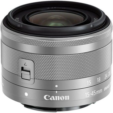 Canon EF-M 15-45mm f/3.5-6.3 IS STM Lens for EOS M Mirrorless Digital Cameras (Silver)