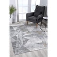 thumbnail image 3 of 5â€™ x 8â€™ Gray Distressed Prism Modern Area Rug, 3 of 5