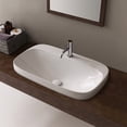 thumbnail image 2 of Nameeks Scarabeo 5512-One Hole Scarabeo 23-1/3" Ceramic Bathroom Sink For Deck Mounted, 2 of 2