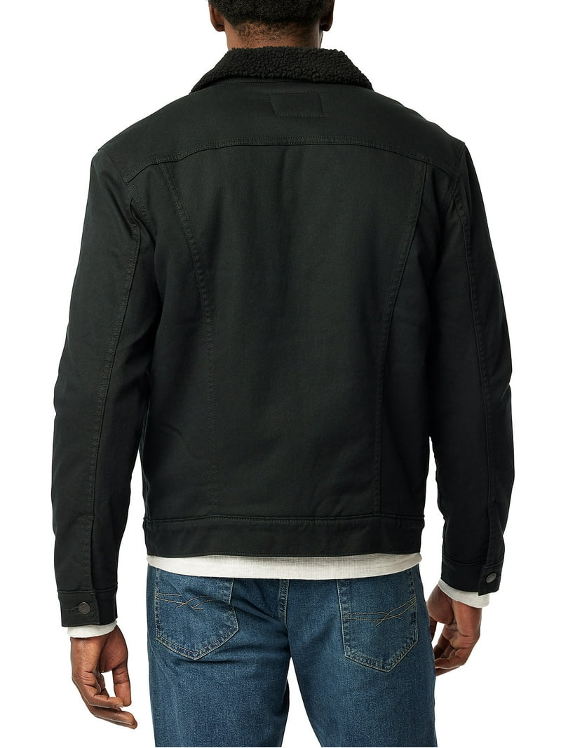 【S】Faux Shearling Lined Trucker Jacket Levi Strauss Signature Men's Classic Sherpa Trucker Jacket